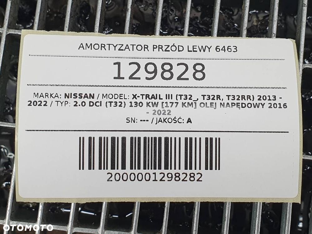 AMORTYZATOR MCPHERSON PRZÓD PRZEDNI LEWY NISSAN X-TRAIL III T32 2.0 DCI - 9