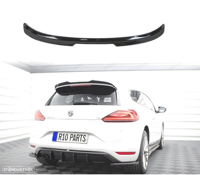 ALERON SPOILER VOLKSWAGEN VW SCIROCCO R 09-14 PRETO BRILHANTE - 1