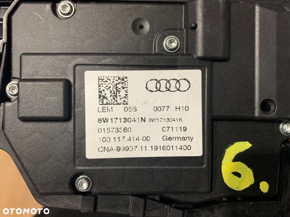 LEWAREK GAŁKA ZMIANY BIEGÓW AUDI A4 B9 SKÓRA 8W1713041N - 11