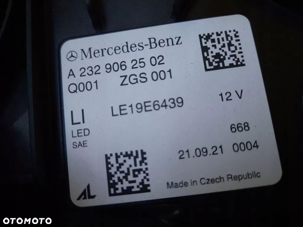 MERCEDES W232 LAMPA PRZÓD LEWA PRAWA KOMPLET USA - 8