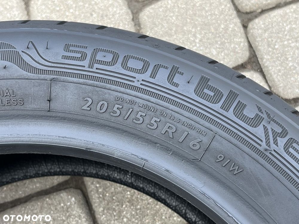 DWIE LETNIE OPONY DUNLOP 205/55 R16 91W  6,5 MM BIEŻNIKA LATO R16 - 7