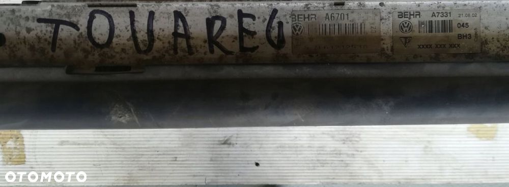 VW TOUAREG 5.0 TDI CHŁODNICE KOMPLET 7L6121253A - 4