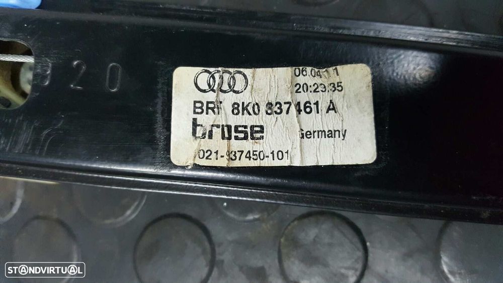 ELEVADOR FRENTE ESQUERDO AUDI A4 BER. (B8) BáSICO - 4