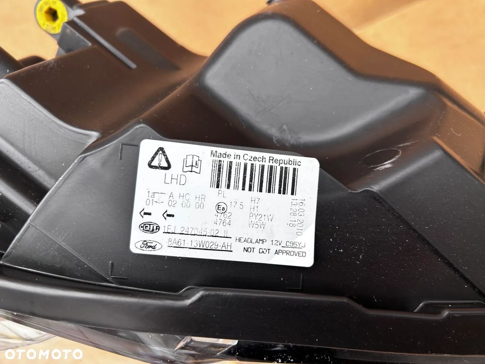 Ford Fiesta MK7 VII 8A6113W029 2008-2013 REFLEKTOR LAMPA PRZÓD PRAWA REFLEKTOR PRAWY DARMOWA WYSYŁKA - 5