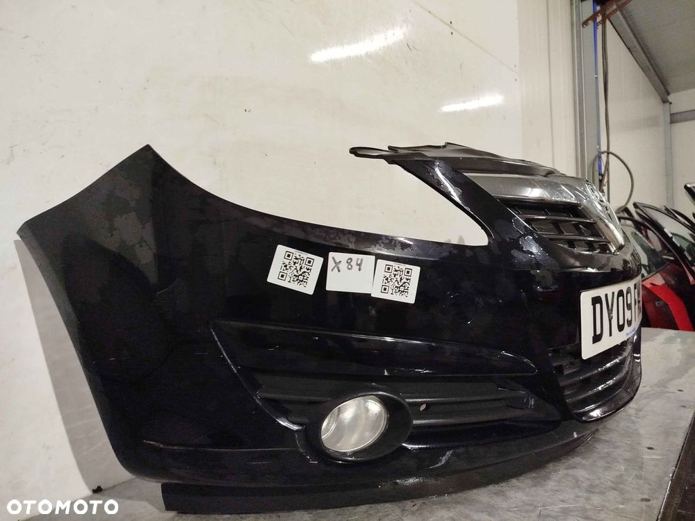 + ZDERZAK PRZÓD PRZEDNI OPEL CORSA D Z20R CZARNY HALOGENY - 3