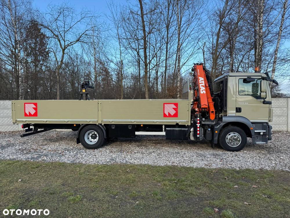 MAN TGS TGL * 4x2* *TGM 15.250 + DŻWIG KRAN HDS ATLAS 96.3E  WYSÓW 10,2m* Kran* Sterowanie Radiowe* ROTATOR* Widły do PALET* + Skrzynia 6.5m* 111000km - JAK NOWY* z NIEMIEC - 6