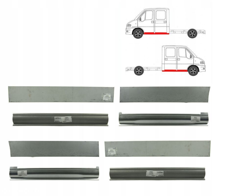 Próg Progi Reperaturka Ducato 94 - 06 Podwójna / Dubel / Dopel Kabina - 1