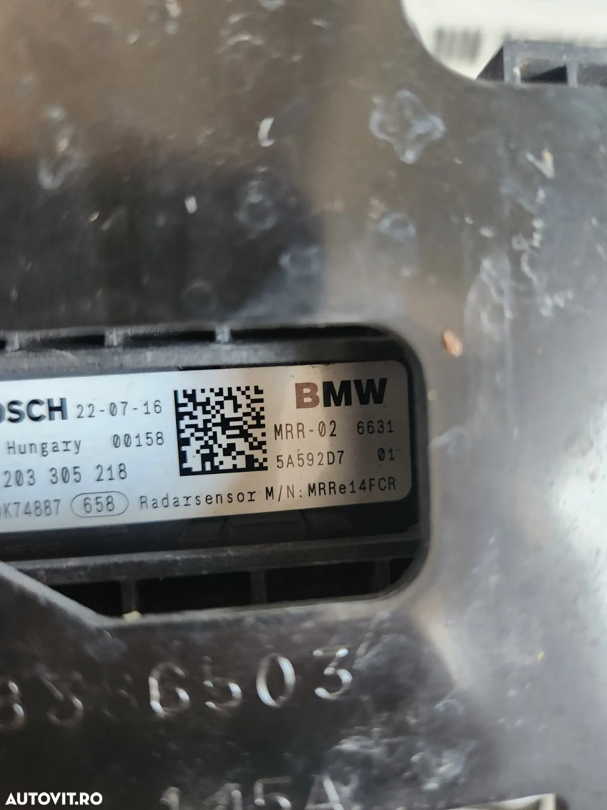 Senzor Radar Distronic MRR-02 ACC Bmw G20 G21 G22 G23 G42 G29 G01 G02 Cod 5A592DT Dezmembrez Bmw G42 M2 M240I B58B30B Automat Xdrive - Dezmembrari Arad - 7