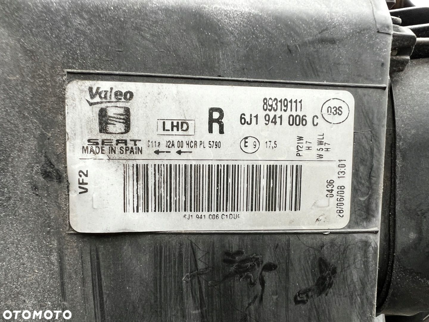 Lampa przednia SEAT IBIZA IV 6J KOMPLET EUROPA ORYGINALNE VALEO - 7