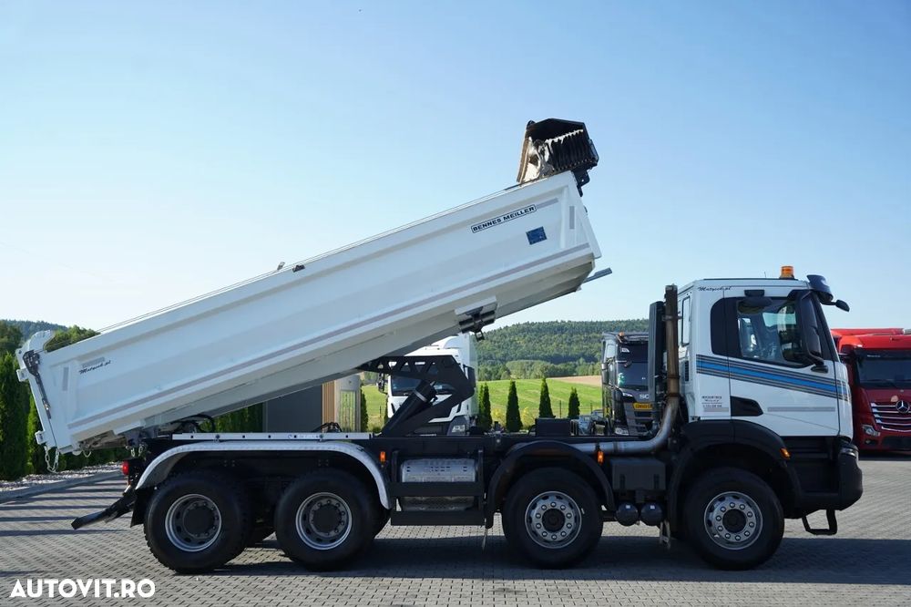 Iveco X-WAY 480 / 8X4 / BASCULATOR DUBLU / BANCĂ LATERALĂ HIDRODOXICĂ / PERDĂ ELECTRICĂ / ANVELOPE 100% / - 6