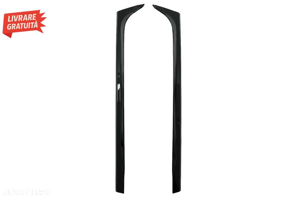 Eleron Luneta Prelungiri Laterale VW Polo 6R MK5 (2009-2018) GTI Design Negru Luci- livrare gratuita - 2