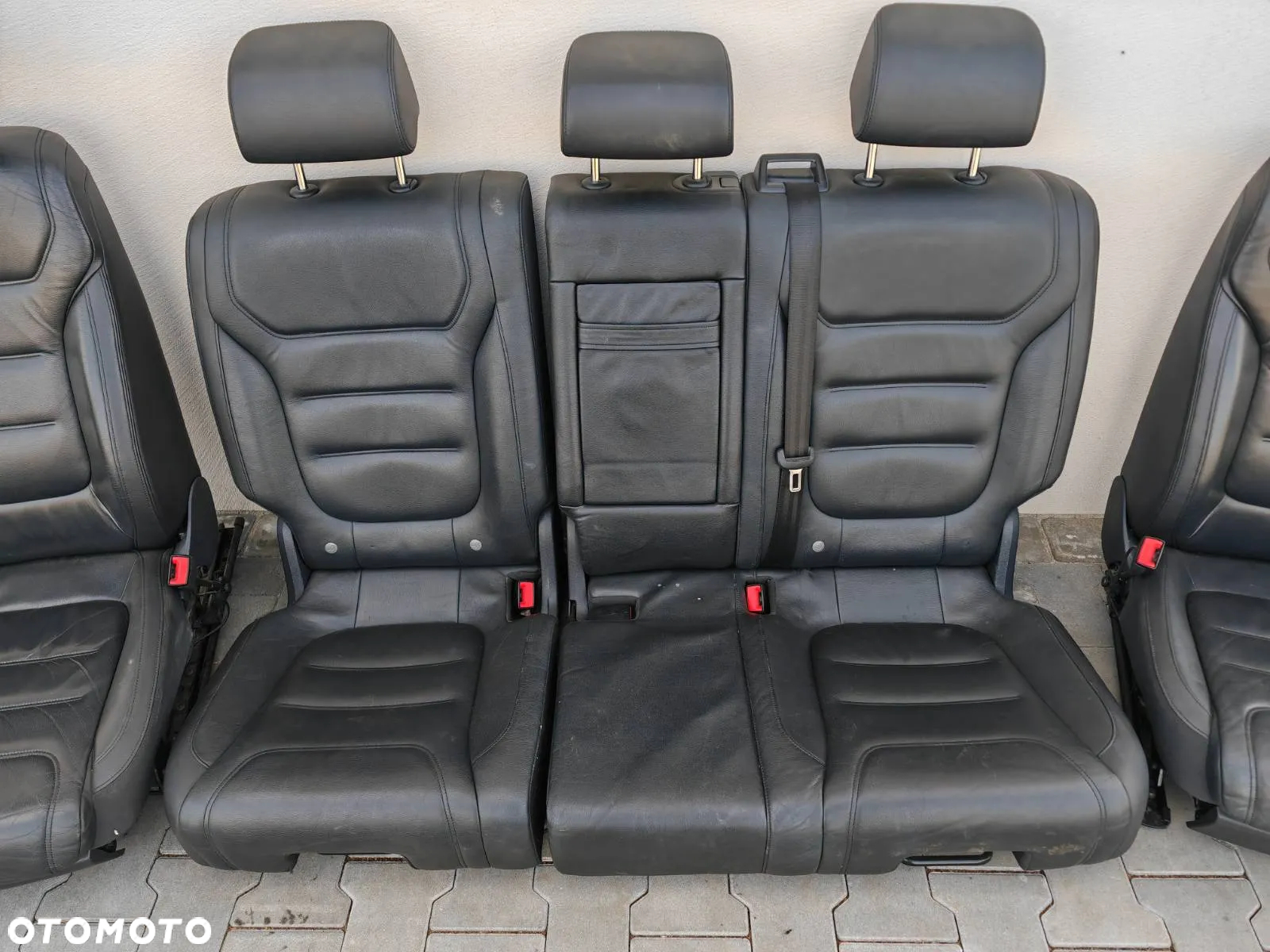 VW TOUAREG 7P 10-18R FOTEL FOTELE KANAPA KOMPLET SKÓRA ANTRACYT - 3