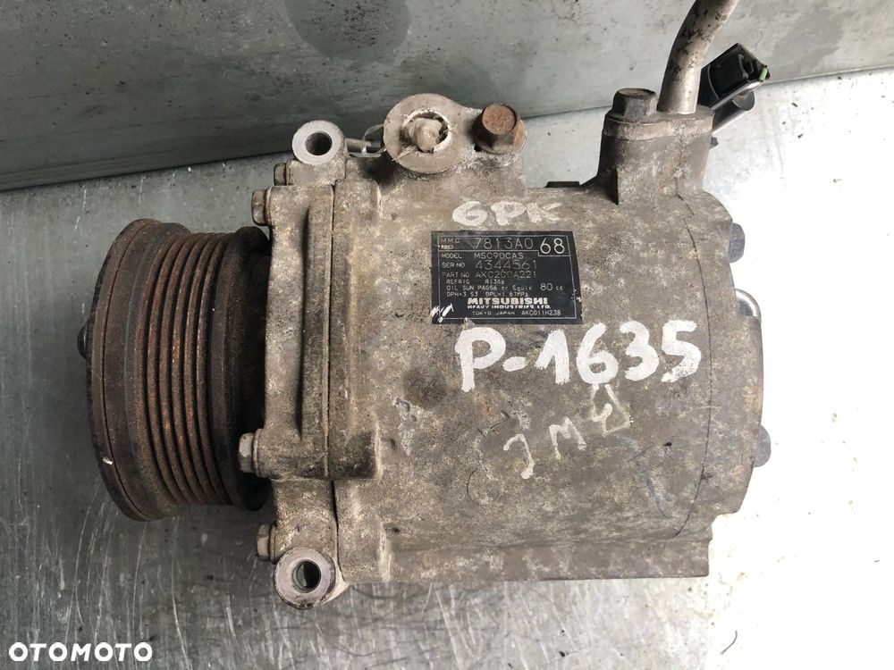 P-1635. Kompresor Sprężarka Klimatyzacji 6PK MSC90CAS Mitsubishi Outlander I 2.0 2.2 Diesel- Wysyłka