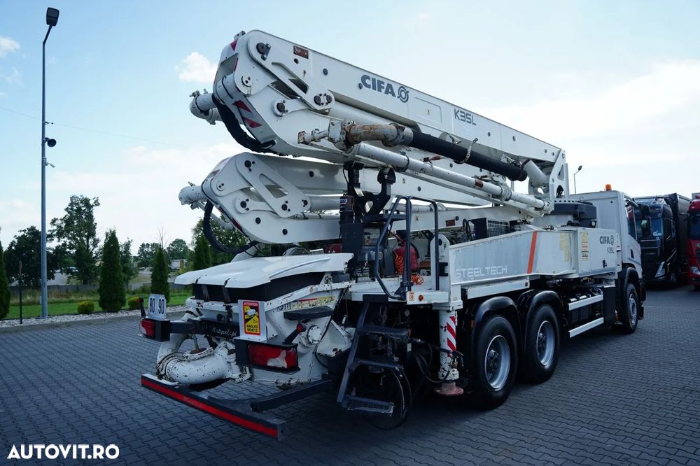 Scania P 450 XT / 6x4 / POMPĂ DE BETON CIFA K35L / ANUL 2019 / RADIOCOMANDĂ / IMPORTAT - 13