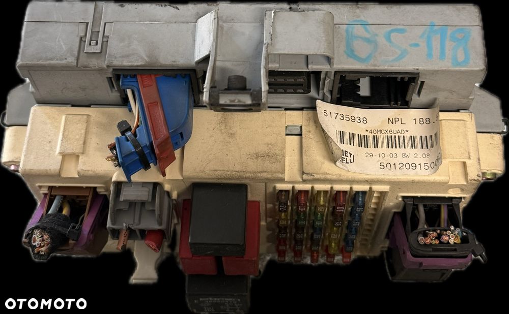 Sterownik Skrzynka Bezpieczników ECU Fiat 51735938 - 1