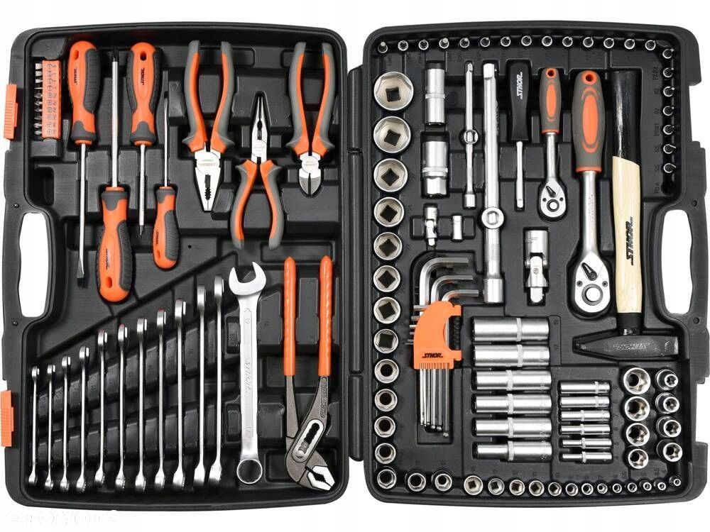 ZESTAW NARZĘDZIOWY KLUCZE NASADOWE 1/2 1/4" 122EL PŁASKIE TORX STH 58690 - 2