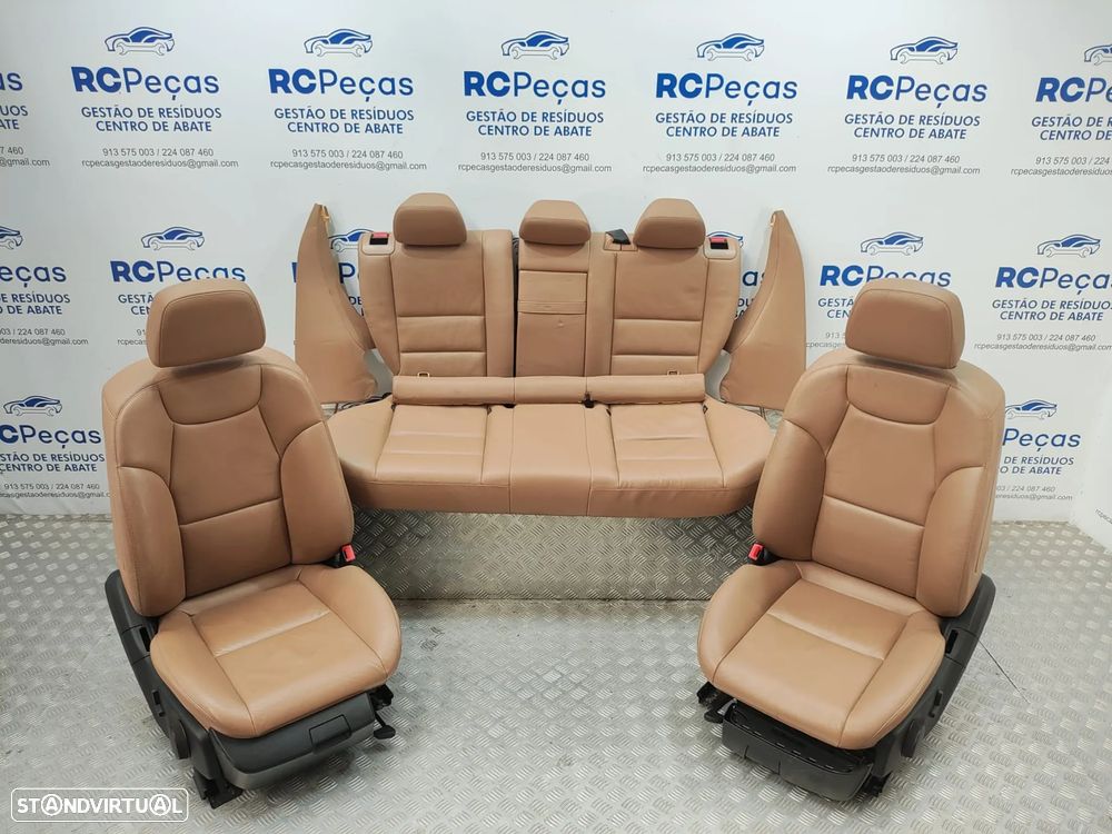 Conjunto Bancos Pele Beje Mercedes Benz Class C W204 Carrinha 2008 a 2014 - 3