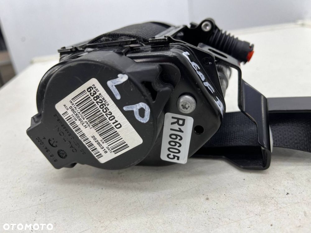 Pas bezpieczeństwa Nissan Leaf 2 II ZE1 17r.- lewy przedni napinacz lewy przód 638265201d 640512700b - 12
