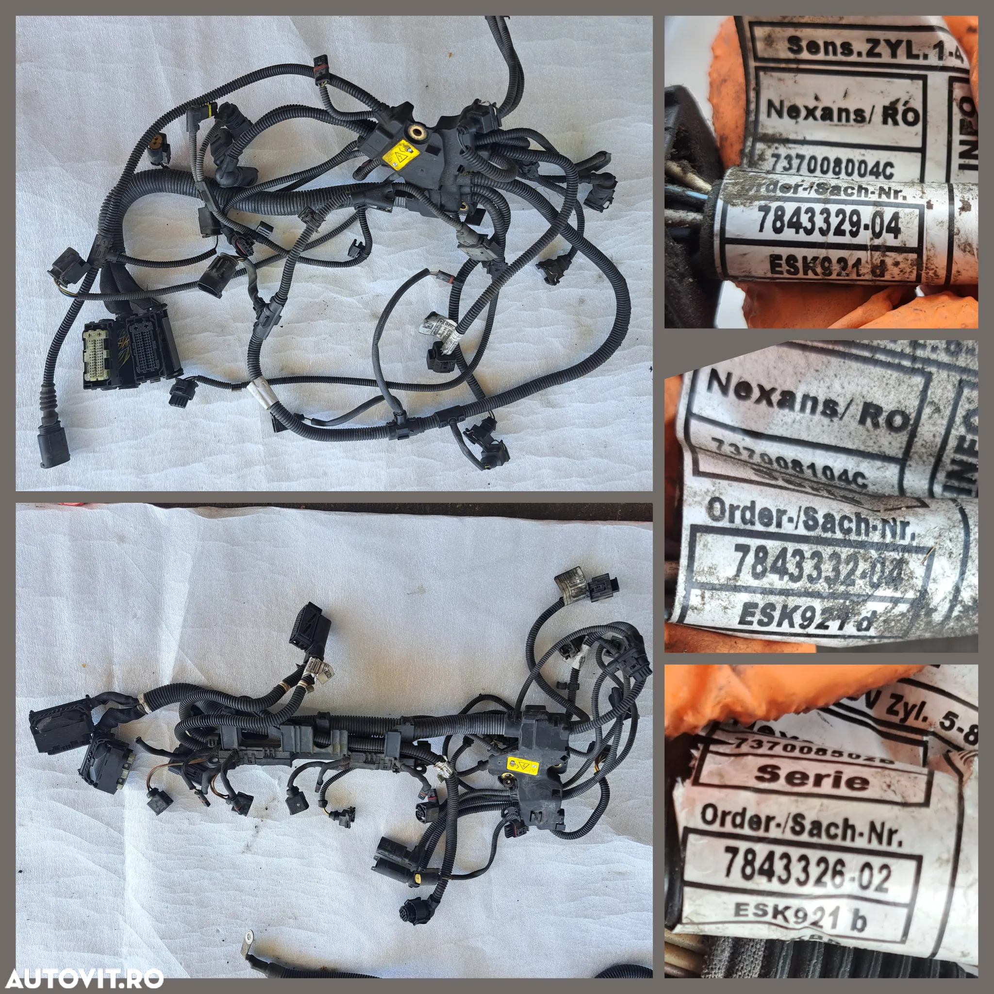 3 Anexe motor M6 4.4 benzina S63B44B cablaj instalatie electrica motor aprindere injectoare transmisie rezervor vacuum valva solenoid suport catalizator protectie termica turbo evacuare suport sonda lambda - 2