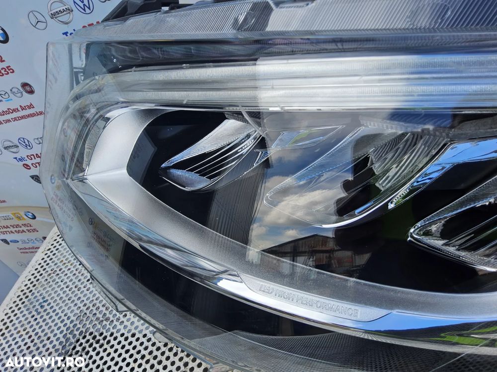 Far Led Mercedes Sprinter w907 far stânga led w910 Sprinter cod a9109067100 cu ureche rupta mic defect - 2