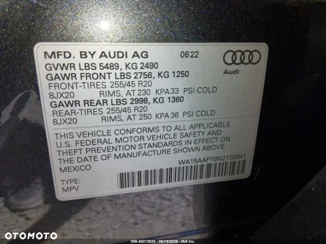 Audi Q5 Sportback 45 TFSI quattro S tronic S line - 20