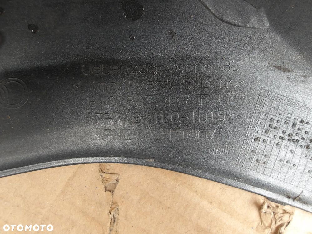 ZDERZAK PRZEDNI PRZOD AUDI A4 B9 S LINE 8W0807437F - 12