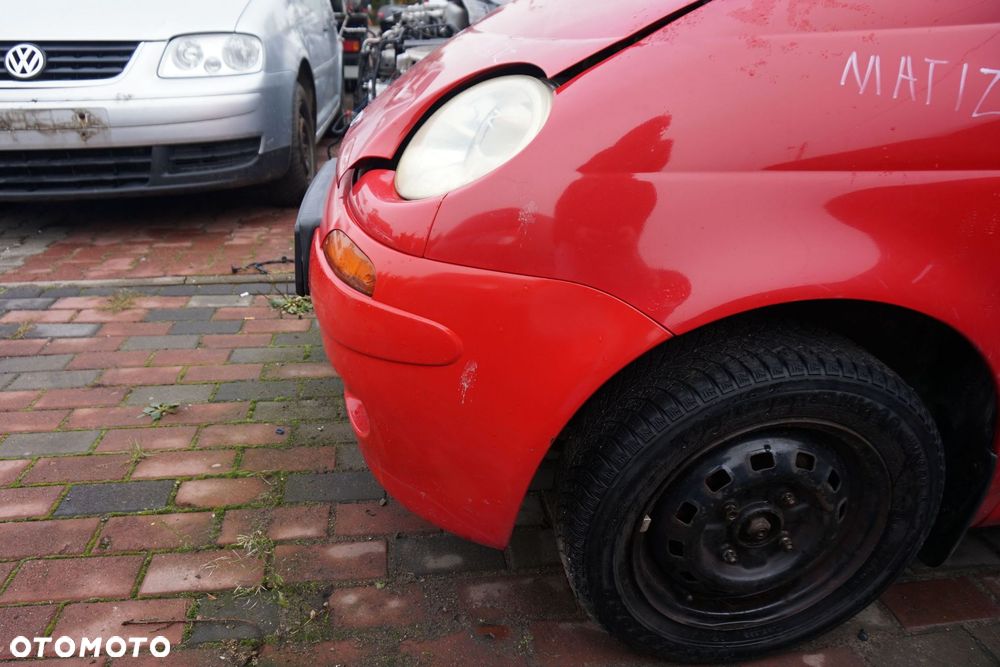 MASKA ZDERZAK BŁOTNIKI LAMPY MATIZ M100  DAEWOO 1998-2007 CZERWONY PRZÓD KOMPLETNY - 24