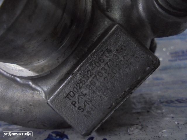 Turbo TD025S206T4 9670371380 PEUGEOT 207 SW 2010 1.6HDI 90CV 5P CINZA DIESEL CITROEN BERLINGO 2010 1.6 HDI 90CV 5P BRANCO DIESEL - 5