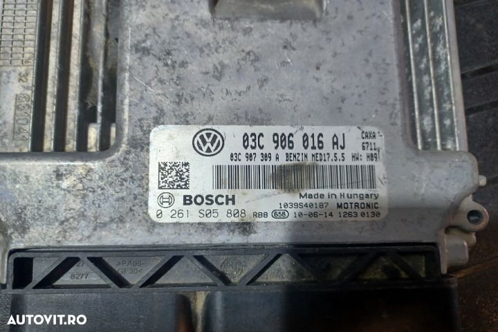 Calculator motor ECU 03C906016AJ 0261S05808 - 1.4 TSI 03C906016AJ 026 - 3