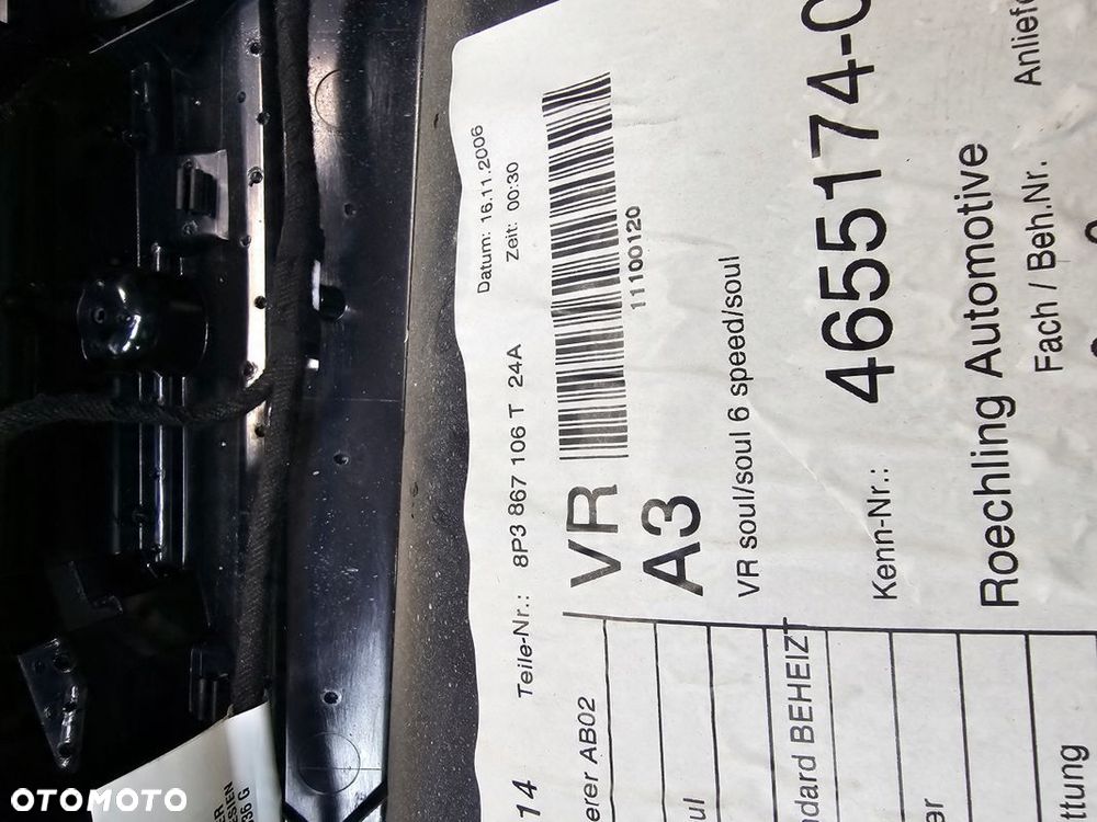 BOCZEK DRZWI PRAWY PRZÓD AUDI A3 8P 8P1867106T EUROPA - 10