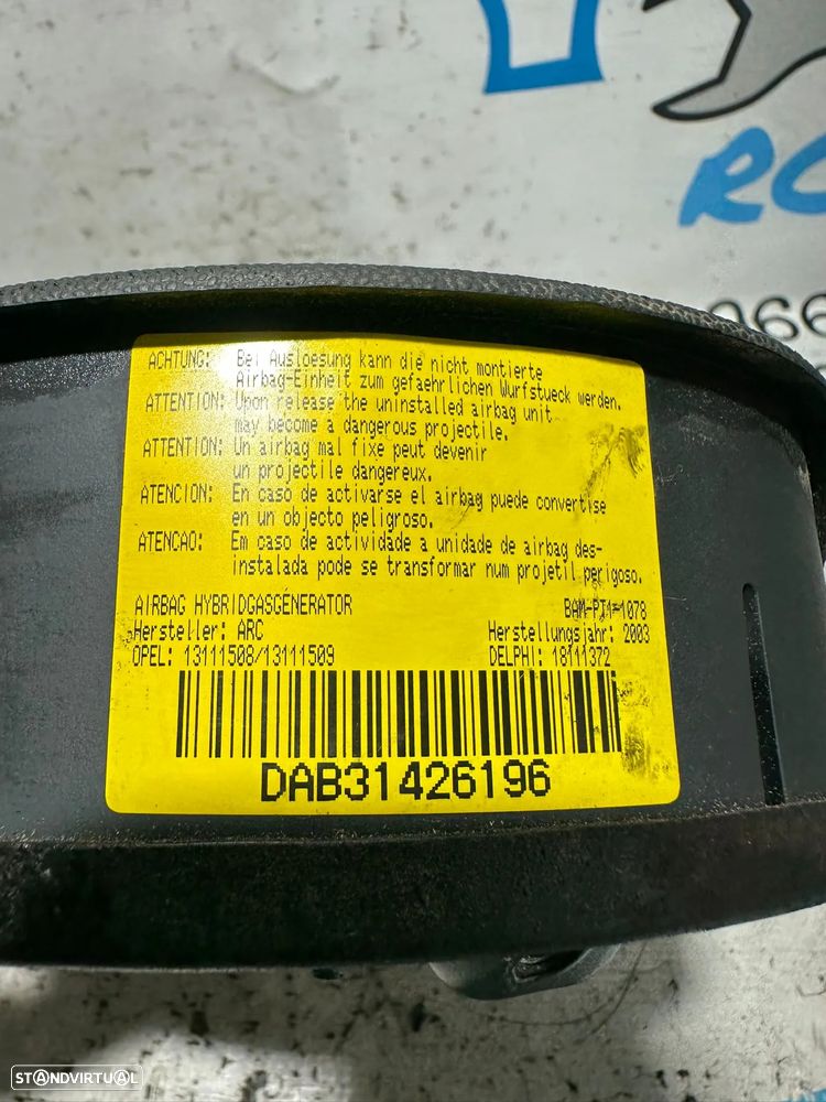 .Airbag Volante Condutor GM Opel Corsa Combo 13111508 2000 - 2011 - 6