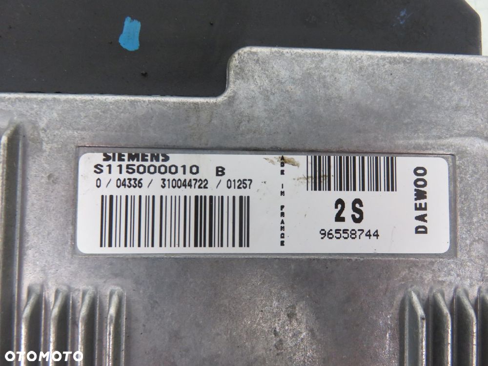 STACYJKA STEROWNIK DAEWOO MATIZ 0.8 96558744 S115000010B 96315230 - 8