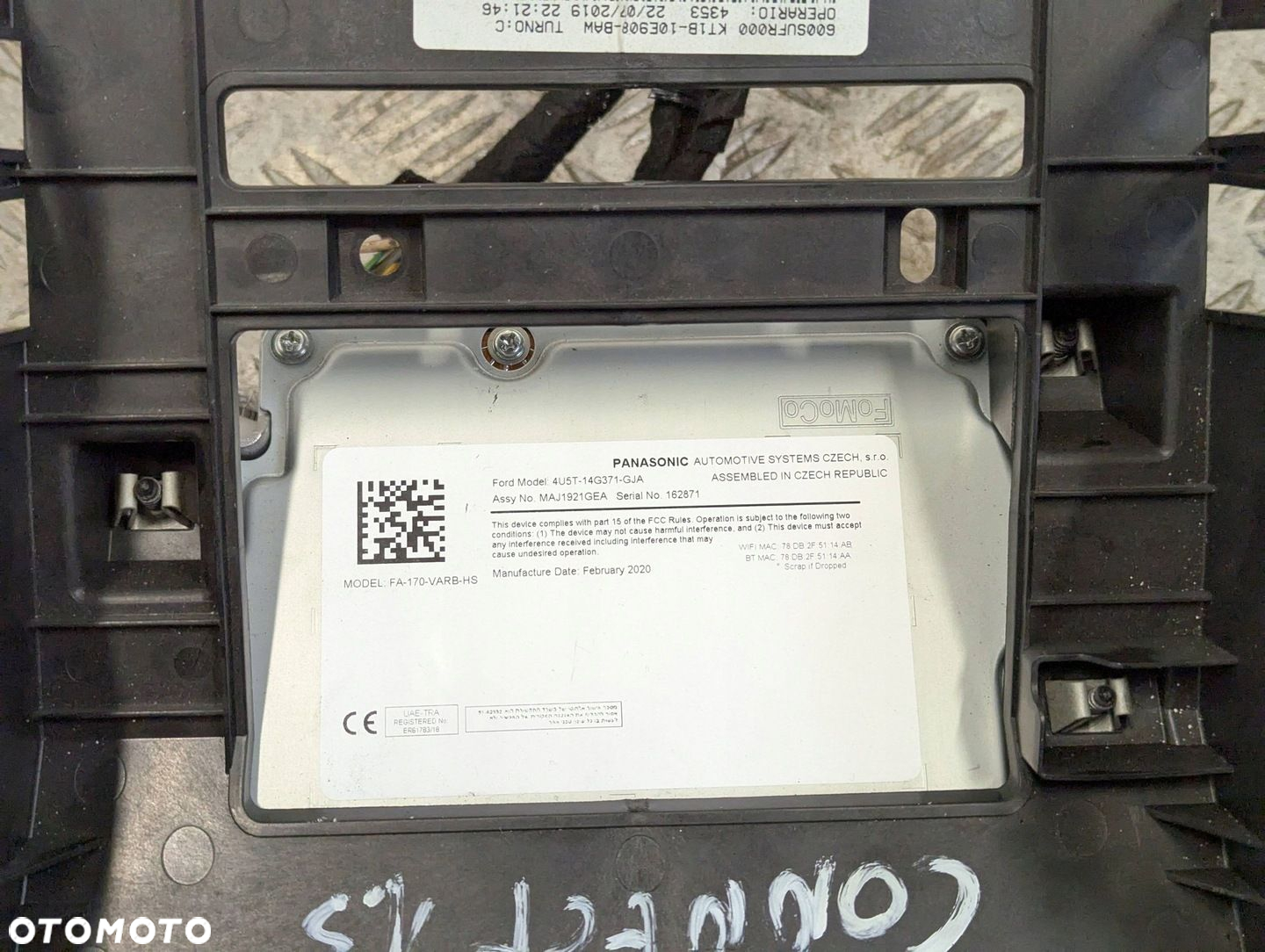 Ford Connect MK2 2017-2022 moduł sterownik nawigacji - 3