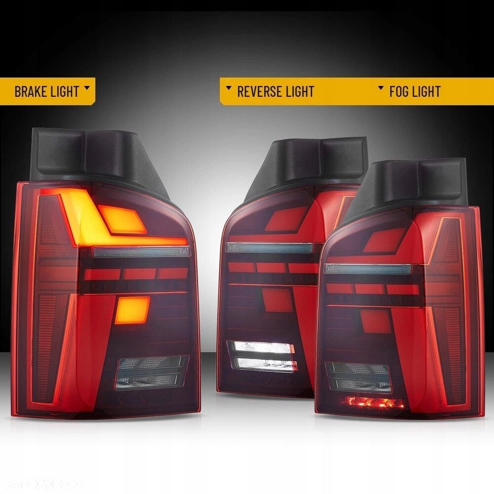 Lampy tylne Led Tuning wzor T6 2020 do T5 Vw Transporter Multivan Caravelle - 6