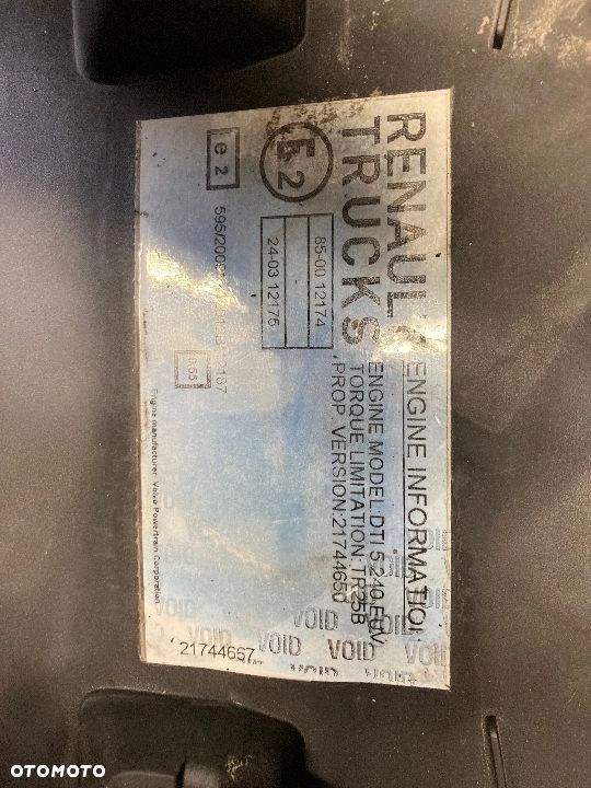 BLOK SILNIKA Słupek Renault Gama D DTI 5 Volvo FL D5K EURO 6 - 4