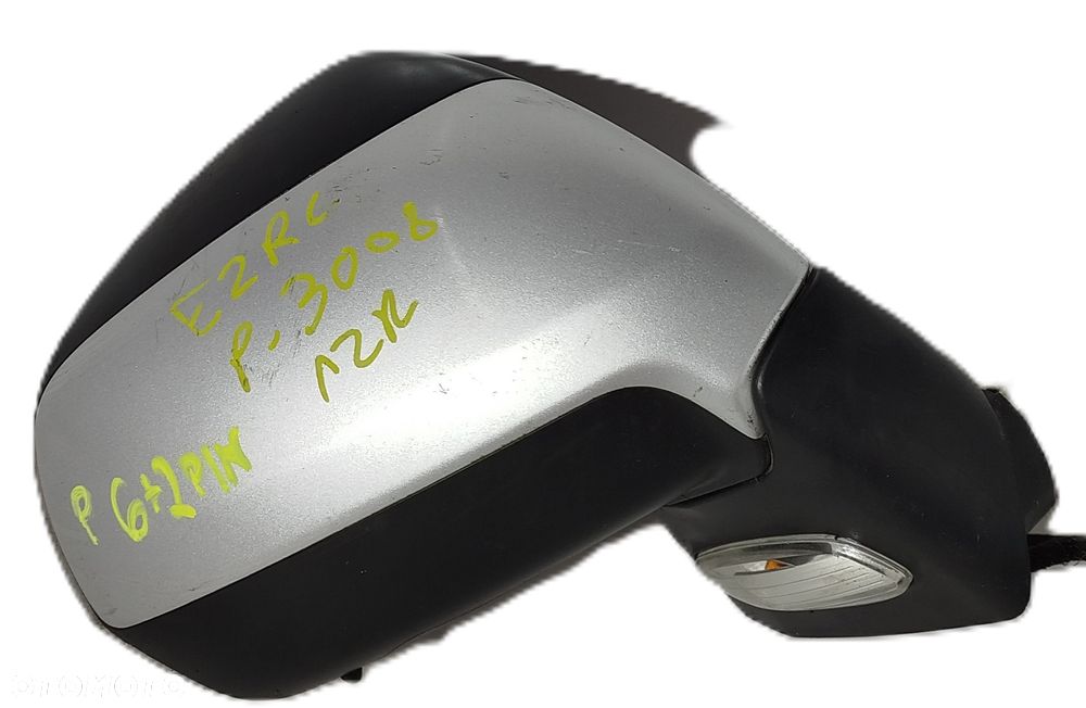 lusterko prawe drzwi PEUGEOT 3008 I 09-13 8 PIN EZRC - 1