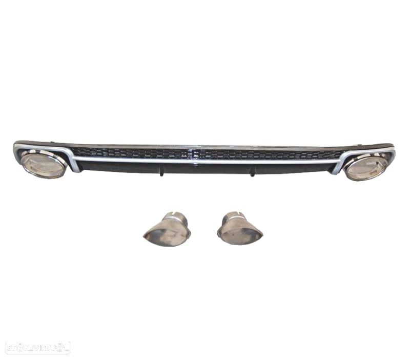 DIFUSOR TRASEIRO AUDI A4 B9 16- LOOK RS4 - 2