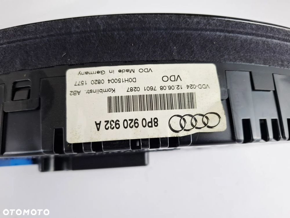 Licznik Zegar Kolor Fis Audi A3 8P Lift 8P0920932A - 7