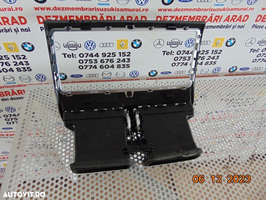 Trim bord Jaguar F Pace XF XE rama panou clima grile ventilatie dezmem - 3