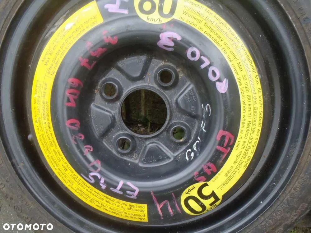 felga felgi koło dojazdowe polo fabia golf passat lupo audi 4x100 14 - 7