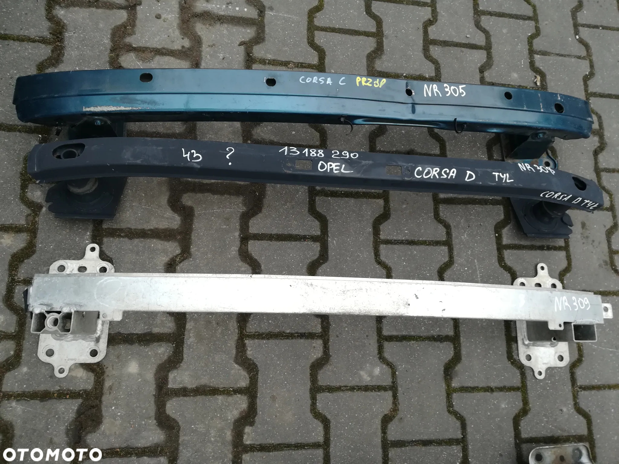 BELKI ZDERZAKA OPEL PRZÓD TYŁ - 3