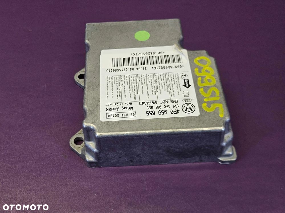 Sensor 4F0959655 4F0910655 Poduszek Moduł Poduszek Sensor Airbag Air Bag Sterownik Audi A6 C6 - 5