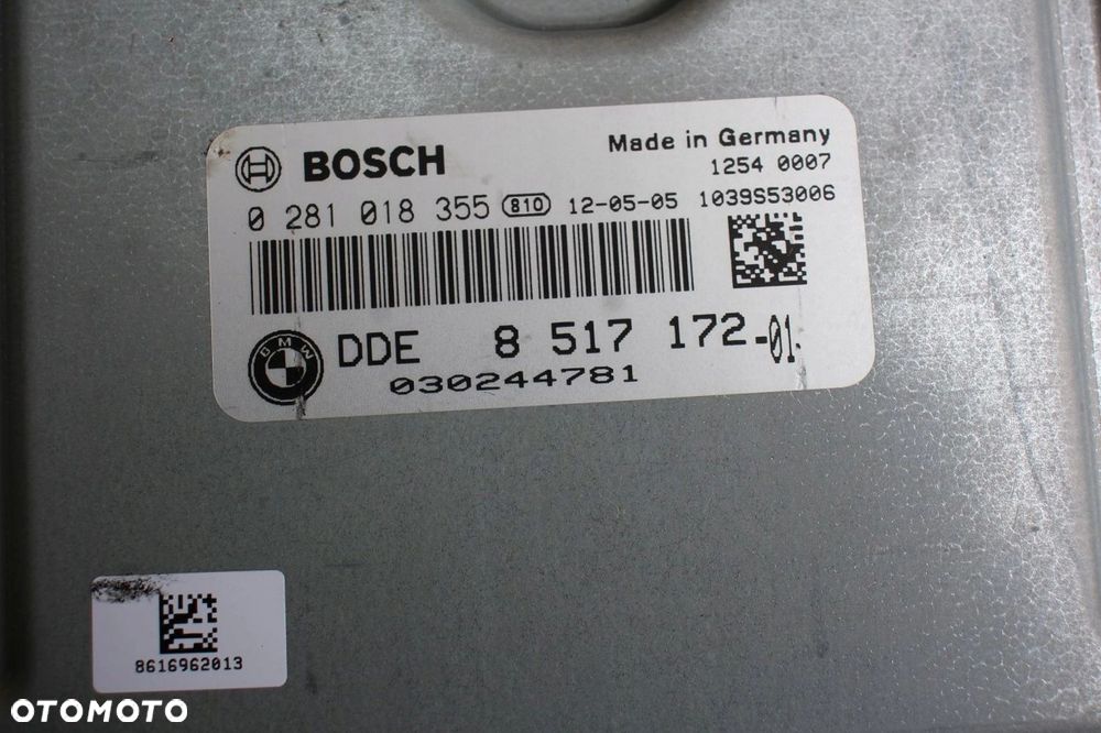 Komputer silnika zestaw startowy BMW N57D30C N57 M50D 381KM 280kW 8517172 - 2