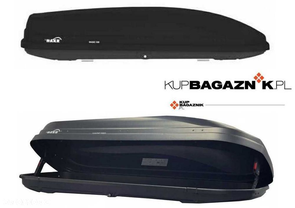 Box Dachowy Bagażnik Kufer Boks bagażowy HAKR MAGIC 320 Carbon 185cm - 1