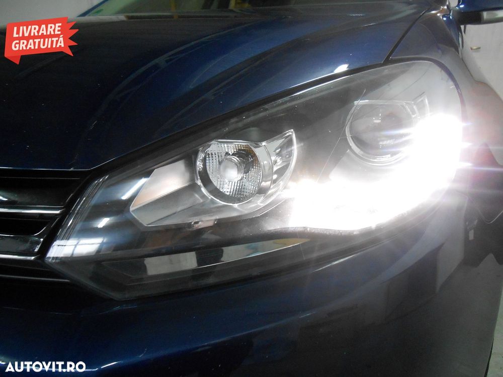 Faruri LED VW Golf 6 VI (10.2008-2012) DAYLIGHT DRL GTI Look Negru- livrare gratuita - 9