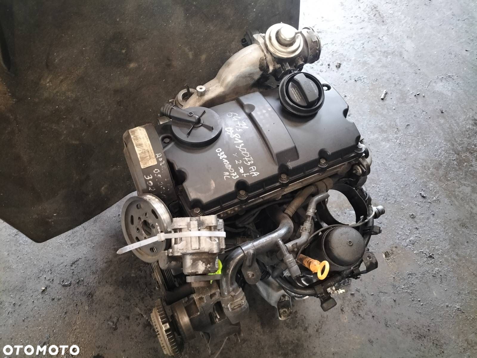 SILNIK DIESEL + POMPOWTRYSKI TURBO PASSAT B5 1.9 TDI AWX 038130073AA - 1