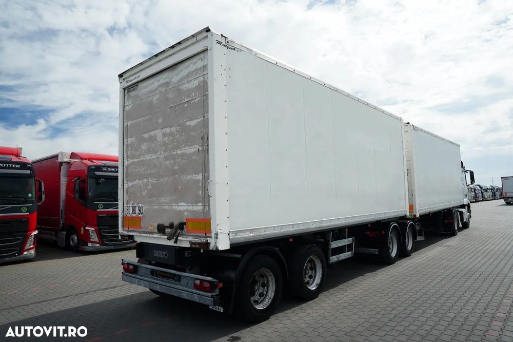 Samro / KIT / SEMIREMORCĂ / CONTAINER / TRAVERSĂ / B-TRAIN / 7,3 + 7,3 m / PODEA REZISTENTĂ - 23