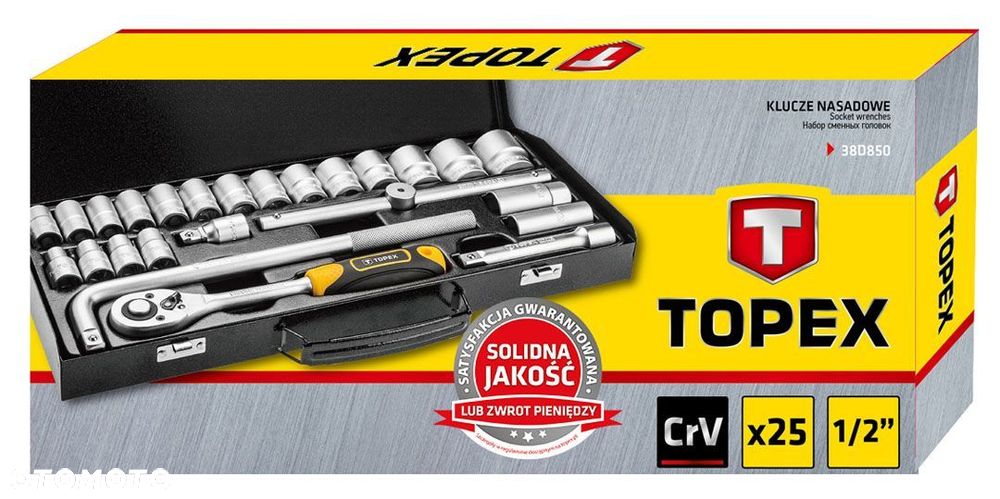 KLUCZE NASADOWE 25 SZT 1/2 TOPEX 38D850 ZESTAW - 3