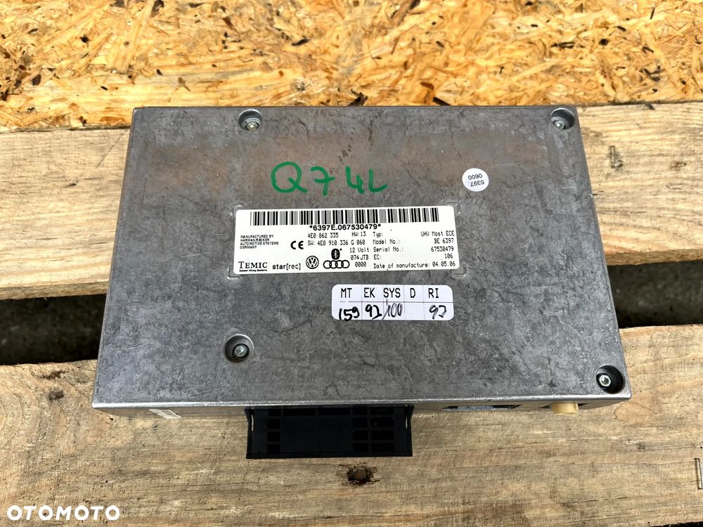 AUDI Q7 4L MODUŁ BLUETOOTH STEROWNIK 4E0862335 A6 C6