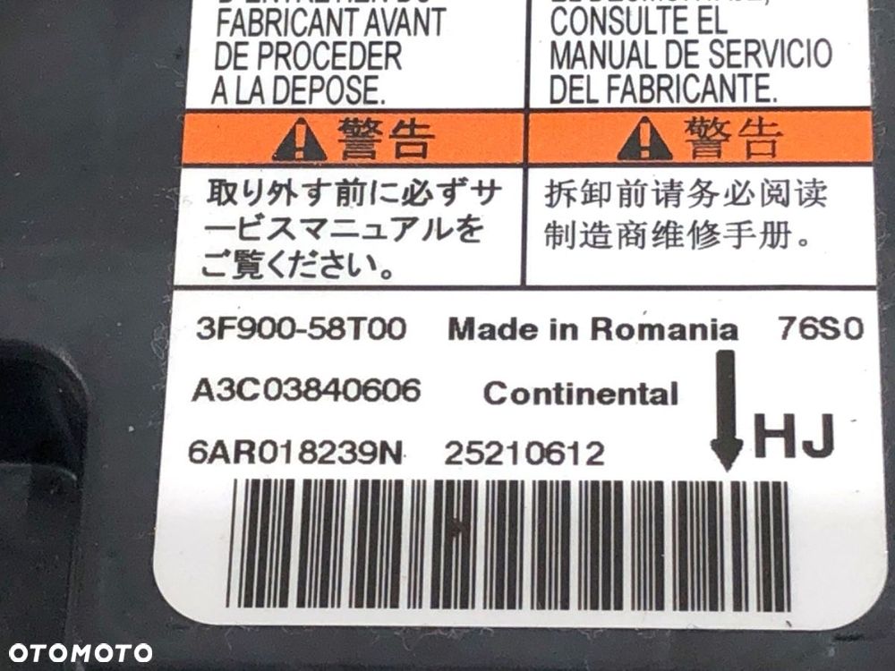 SENSOR AIRBAG  SUZUKI SX4 S-CROSS (JY) 2013 - 2022 1.4 Hybrid (Mild Hybrid) (AKK 414) 95 kW [129 KM] - 4